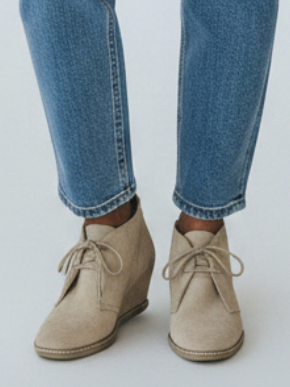 J Crew Women’s Desert Wedge Ankle Boot - Beige